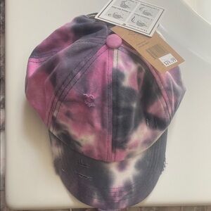 C.C Pink and Gray Tie-Dye Hat